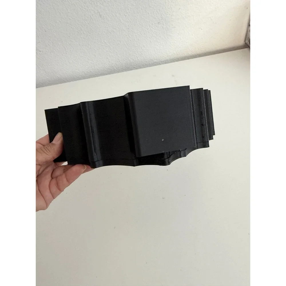 Black 3D Printed Bat Desk Organizer Holographic Star Gothic Makeup Brush Holder